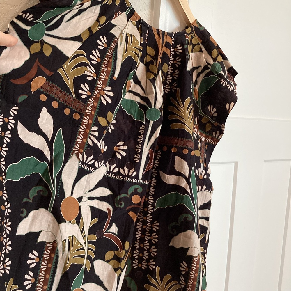 Anthropologie Velvet Graham Silk & Cotton Top - Picture 12 of 12